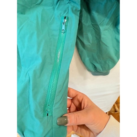 Vintage Izod Golf Windbreaker, Men's Large - Green Teal, Pullover, V Neck, 90s - Picture 4 of 10